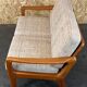 60s 70s teak sofa 2 seater couch J. Kristensen Danish Denmark Design