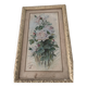 Ancienne aquarelle de 1908 bouquet de roses signée Le Sauce
