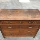 Art deco solid oak chest of drawers