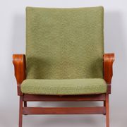 Original Mid-Century Green Beech Armchair, Tatra - Pravenec, Czechia, 1950s