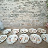 Talking dessert plates, Choisy-le-Roi