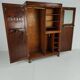 Stunning English Art Deco burr walnut wardrobe by Waring & Gillow – c.1900–1932