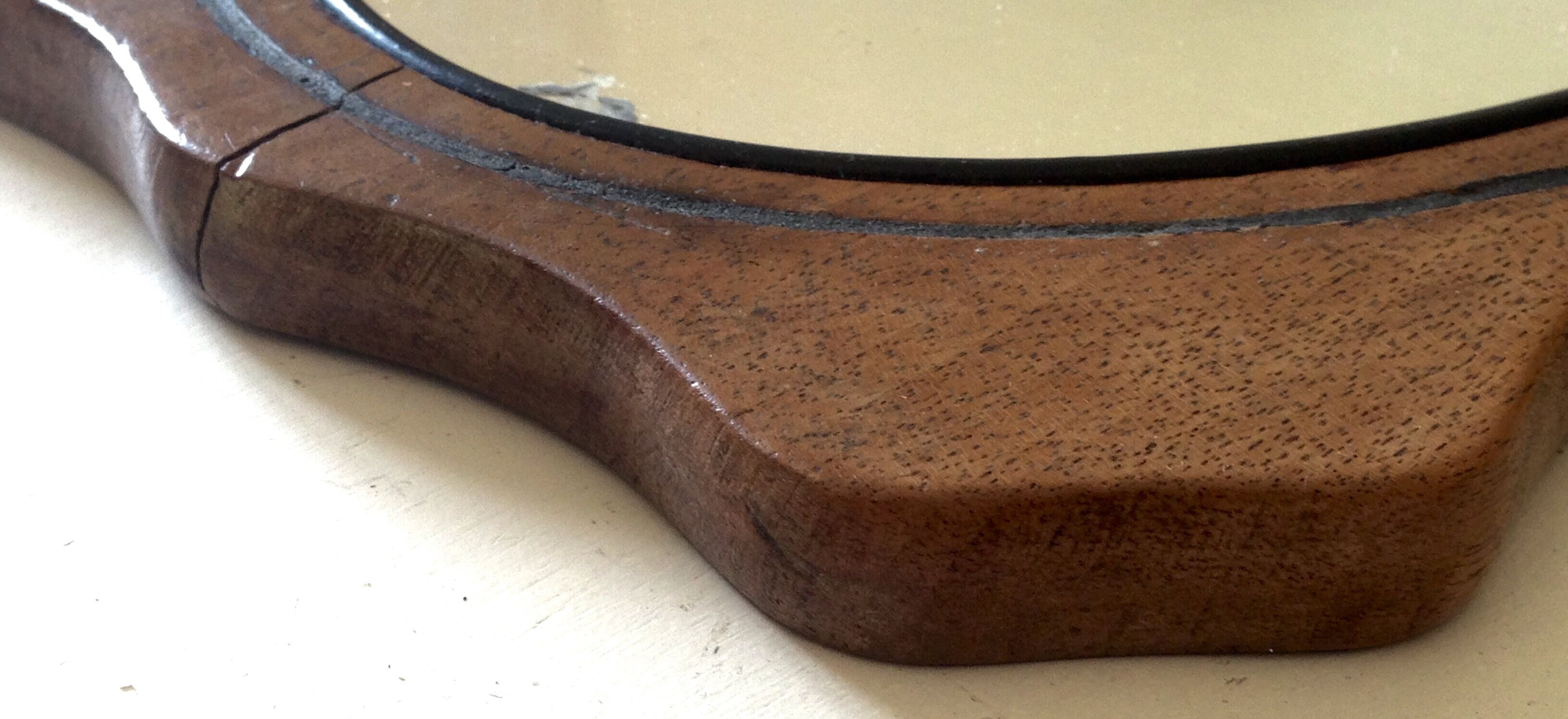 Old wooden mirror 26x19cm