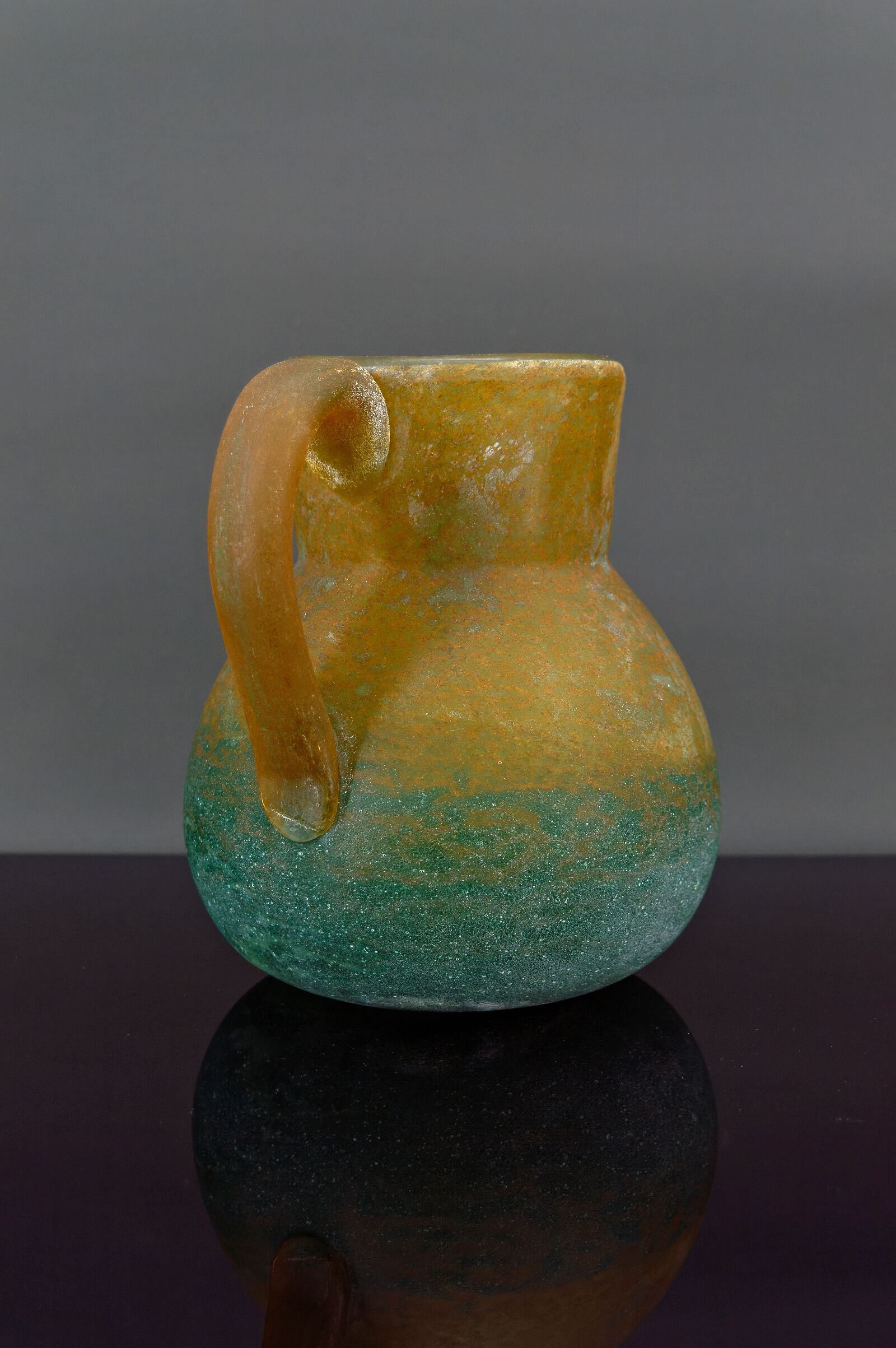 Art Nouveau pitcher by De Feure for Daum, France, circa 1900