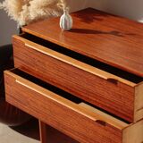 Vintage Teak Chest of Drawers – Small Restored Scandinavian Furniture