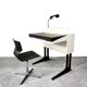 Extendable desk and chair by Luigi Colani, 1970