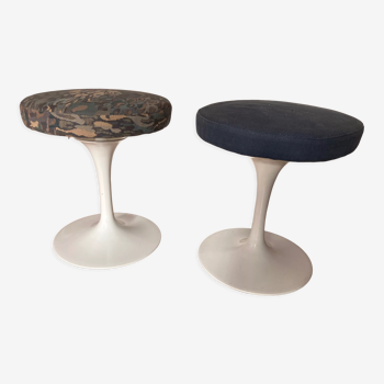 Pair of stools Eero Saarinen Knoll edition 1970