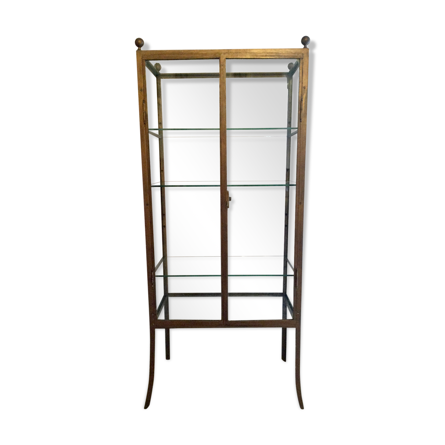 Two-door display case