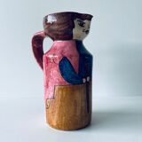 Vintage pitcher Portuguese pottery