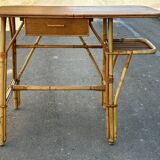 Vintage rattan desk from the 60s