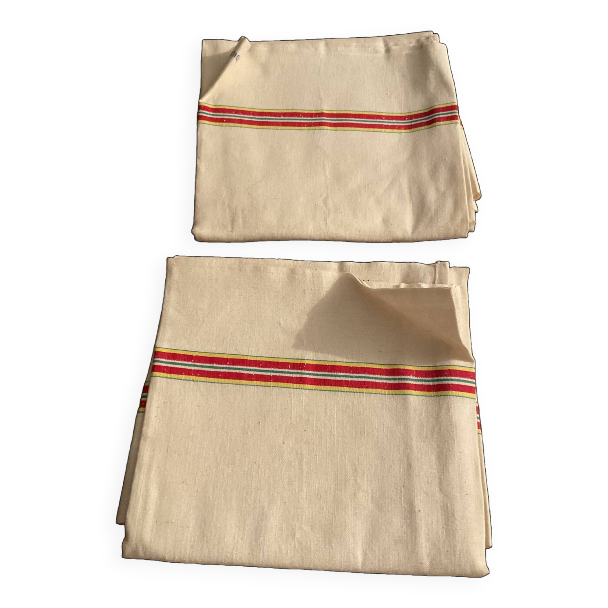 Set of 2 mixed tea towels. Blue flower . 82x60