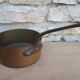 Set of 5 copper saucepans