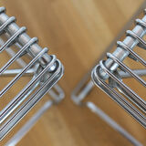 Set of 2 Till Behrens stools - 'Kreuzschwinger' - Schlubach - 1983