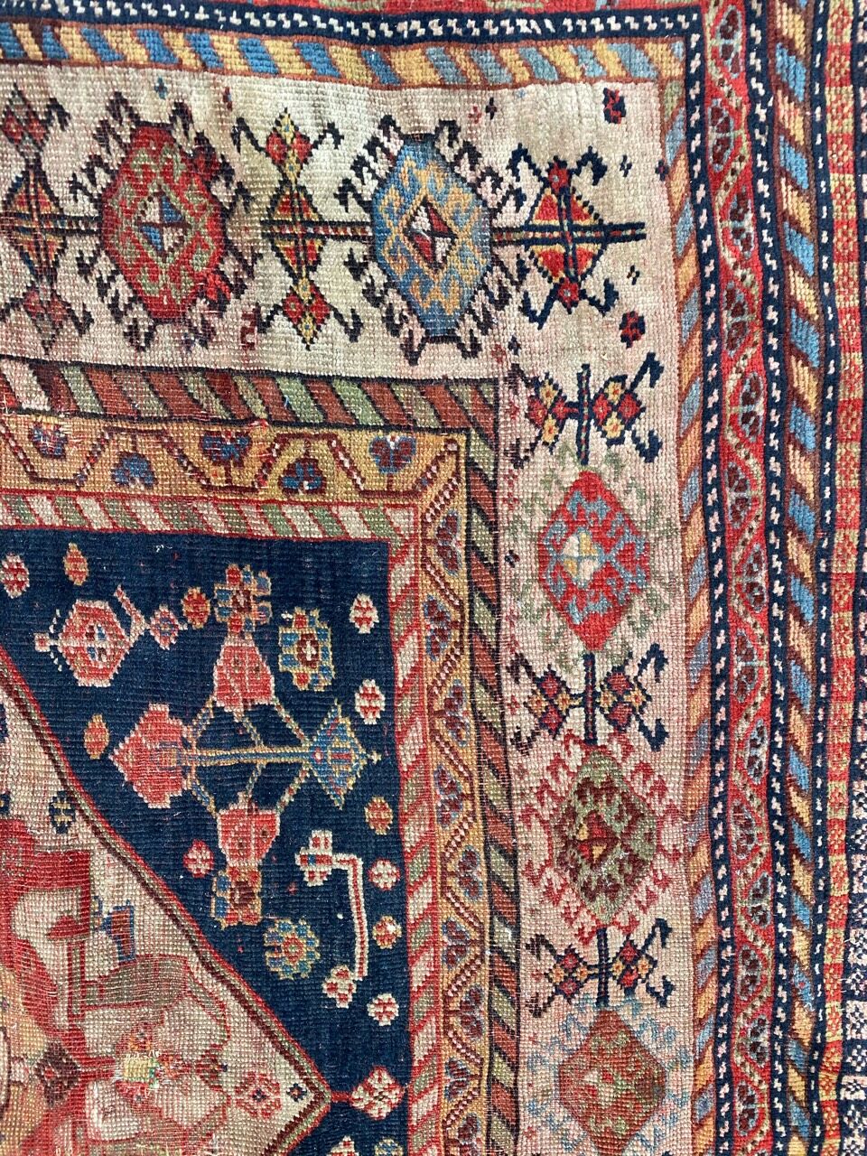 Tapis ancien persan ghashghai 120x212cm