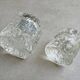 2 Vintage Scandinavian ice class candle holders