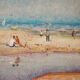 Post Impressionist - Framed beach scene - Jordi Freixas Cortes