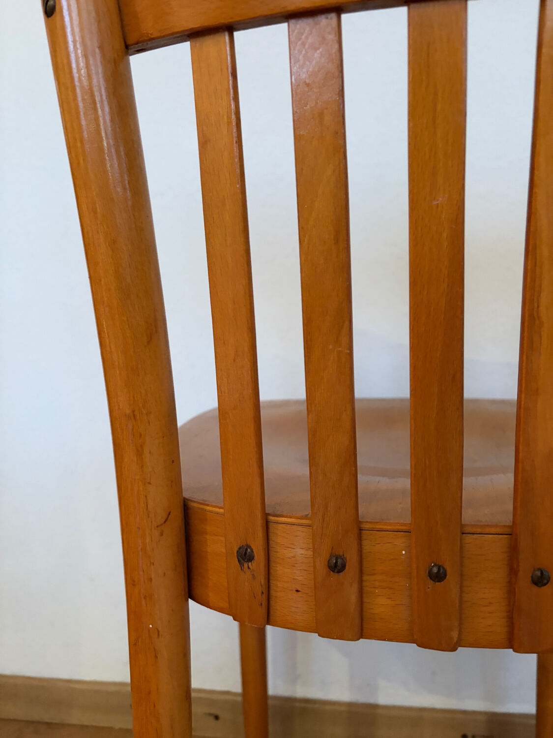 Pair of vintage bistro chairs, Netherlands, 1950s-60s