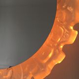 Hillebrand vintage Lucite wall mirror with backlight , 1970's , Germany