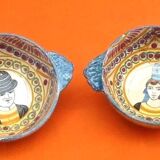 2 old ear bowls Faience from Quimper Henriot Quimper