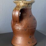 Pichet / broc / vase en grès pyrité signé Pierre Digan La Borne 1960