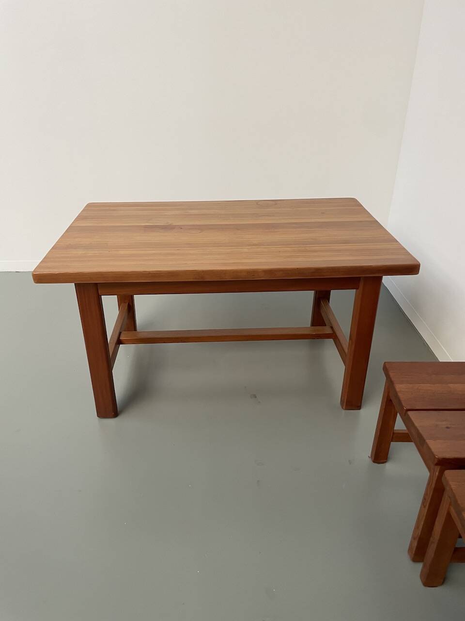 Set of table and 4 chairs, 60s mountain furniture