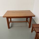 Set of table and 4 chairs, 60s mountain furniture