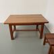 Dining table and 4 chairs, mountain furniture from the 1960s.