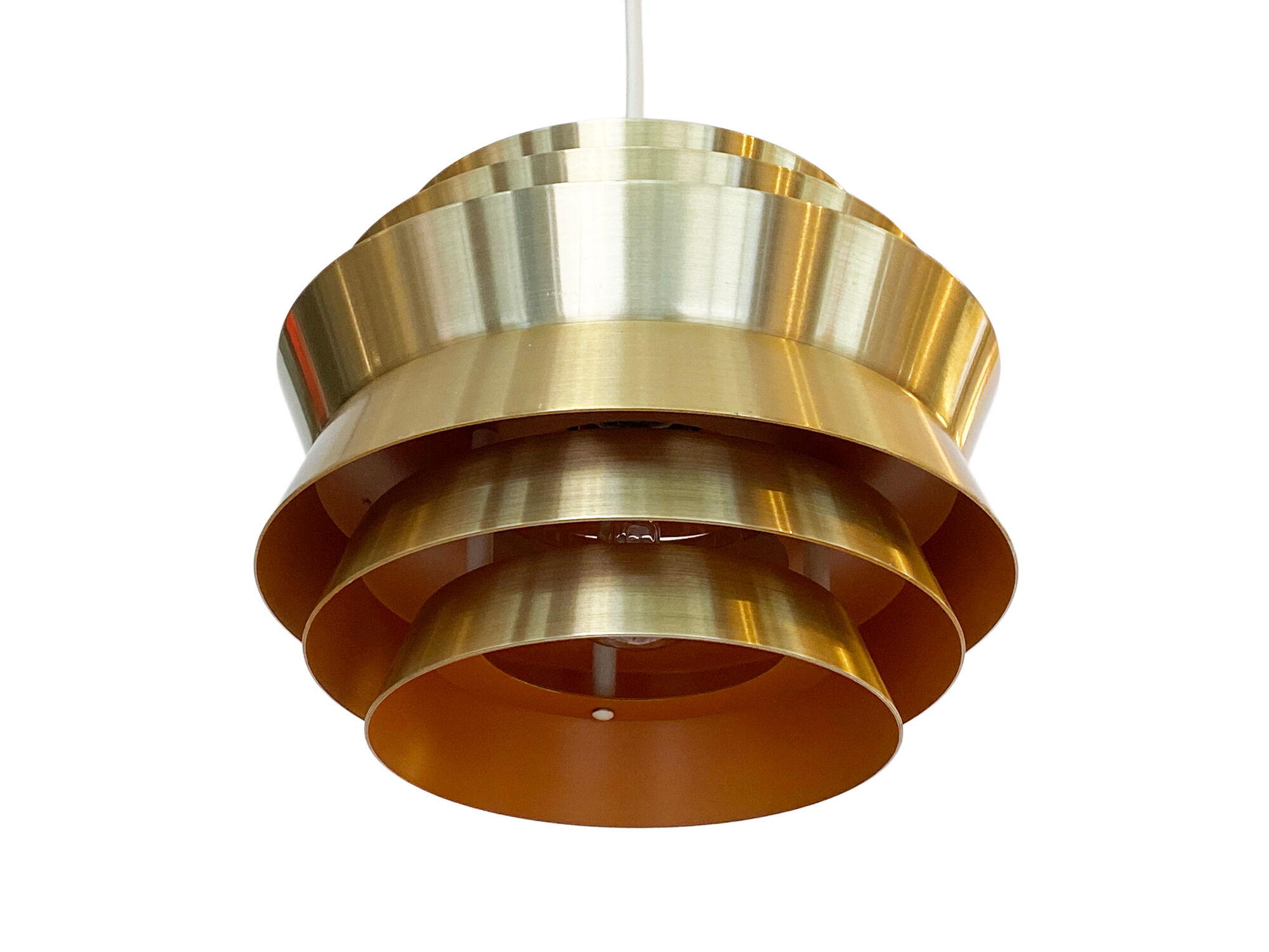 Pendant light "Trava" by Carl Thore for Granhaga Metallindustri. Sweden 1970s.
