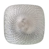 Square glass ceiling lamp, 1970