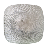Square glass ceiling lamp, 1970