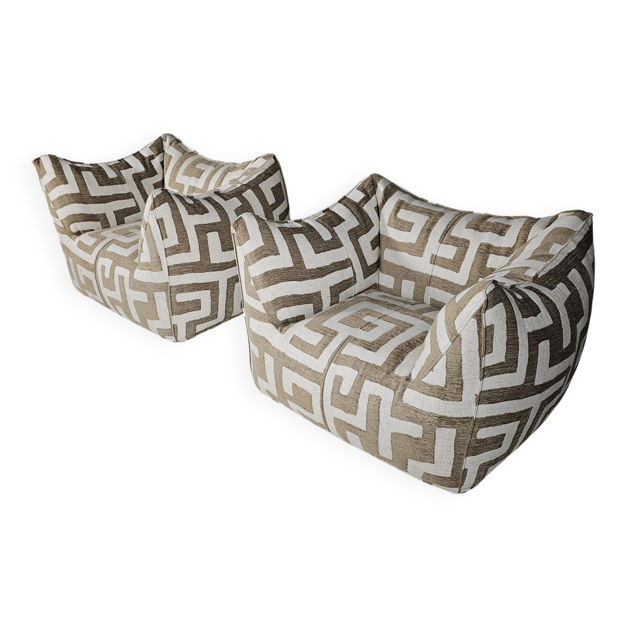 Lounge chairs Le Bambole by Mario Bellini for C&B Italia, 1970