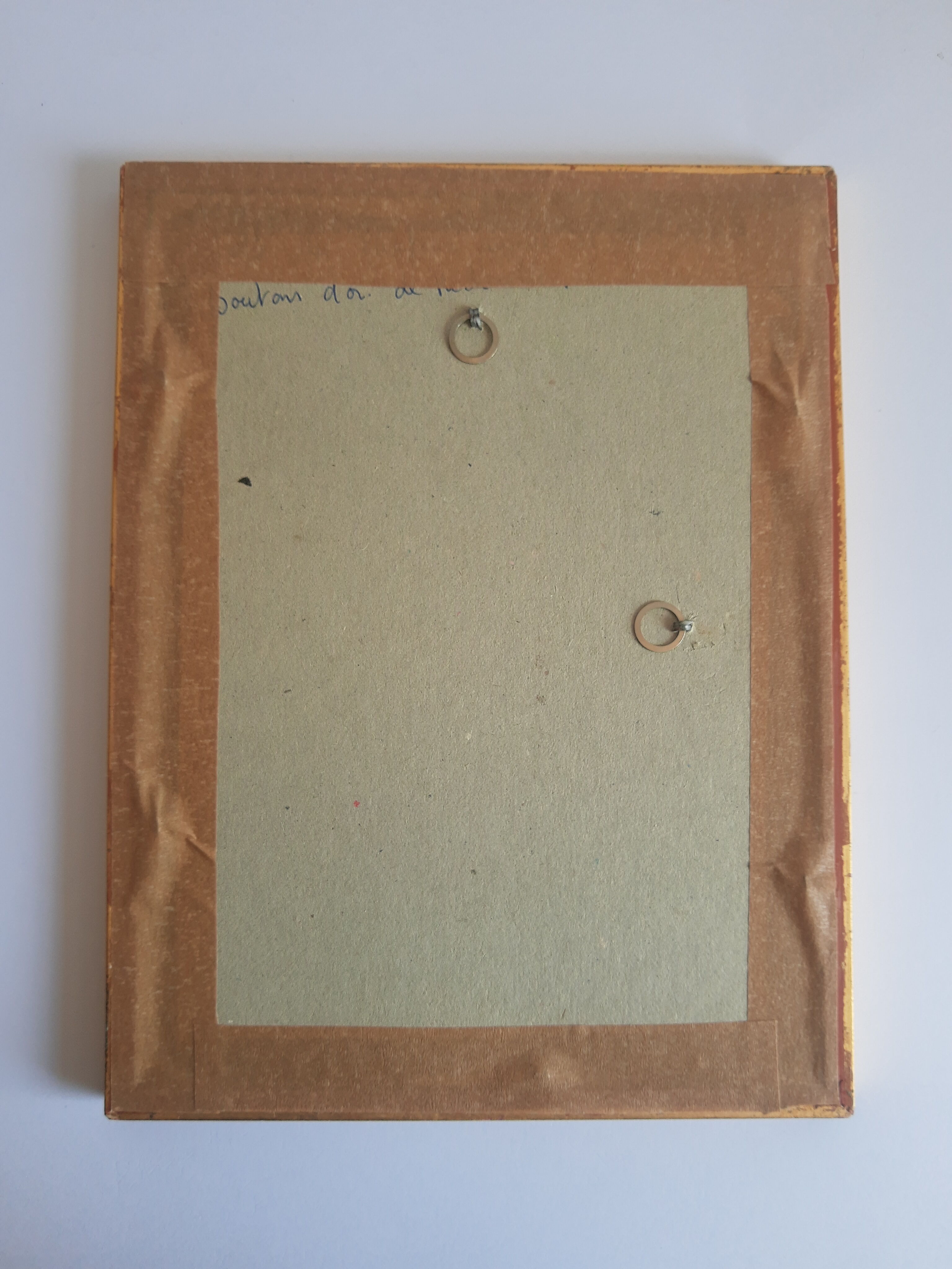Frame botanical reproduction P.J Dreaded Vintage fragrant Indian rose