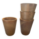 Set of 4 stoneware cups from Digoin, perfect for coffee, tea or com.