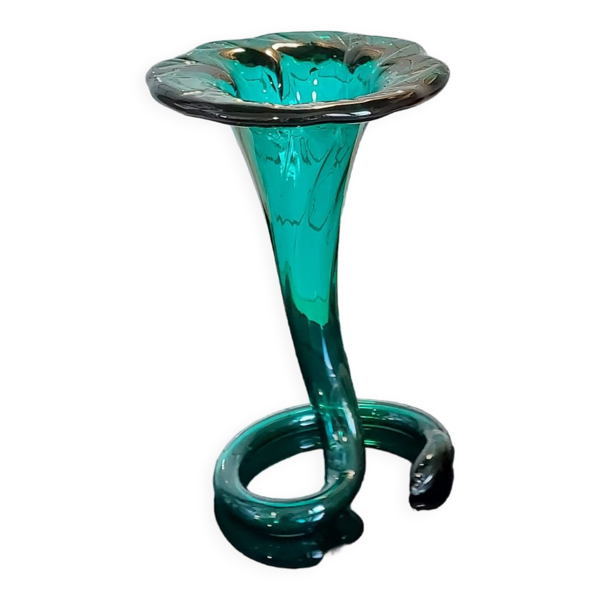 Corolla Murano blown glass vase