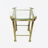 Table italienne en laiton par Mara, années 1970