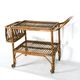 Vintage bamboo bar trolley from 50s. Made in Italy