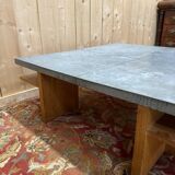 Table basse en frêne et zinc "The Conran Shop Paris"