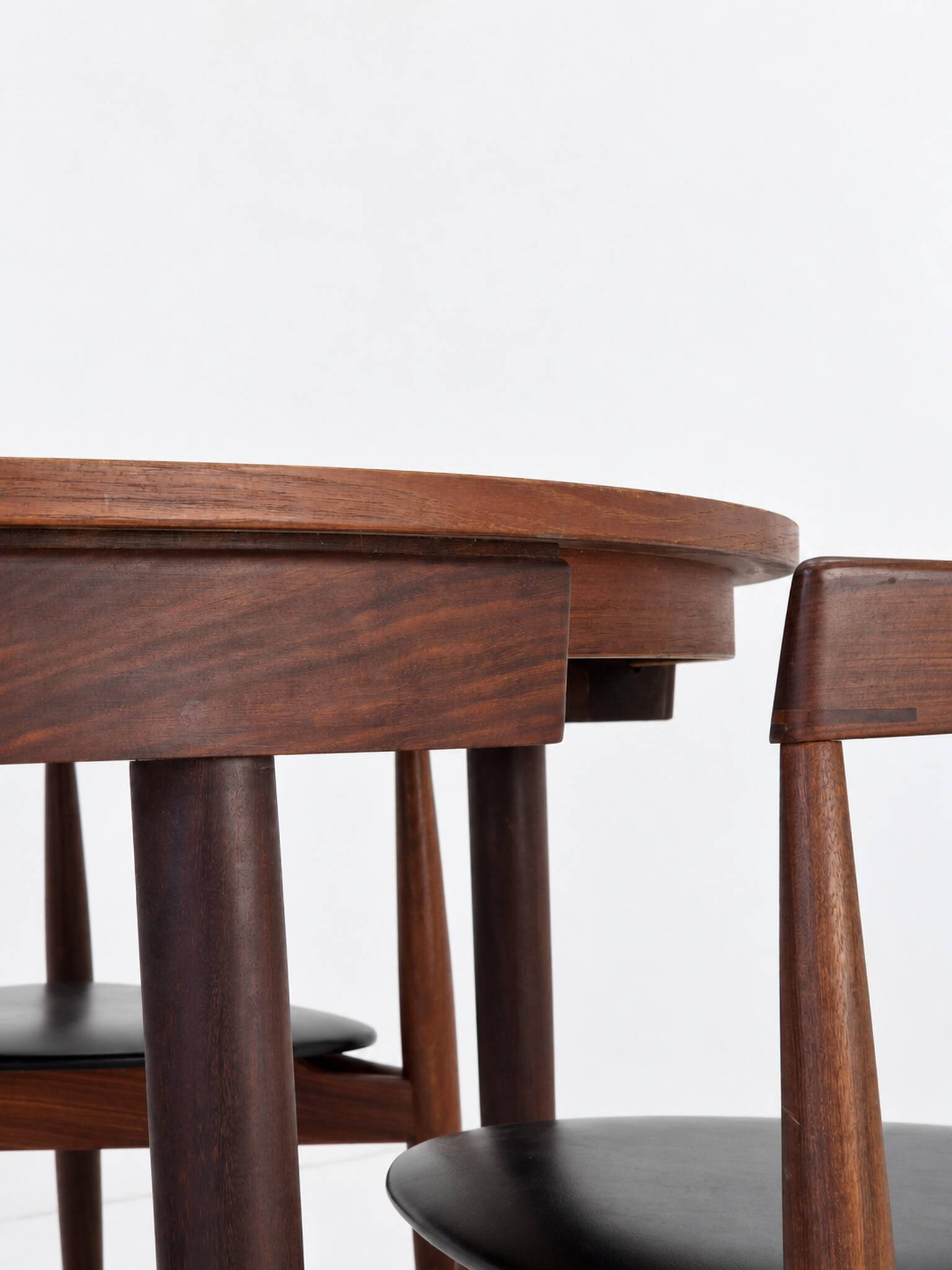 Roundette Teak Extendable Dining Set by Hans Olsen for Frem Røjle