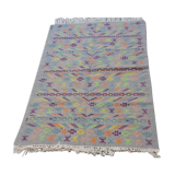 Multicolored Berber-patterned grey carpet  182x117cm