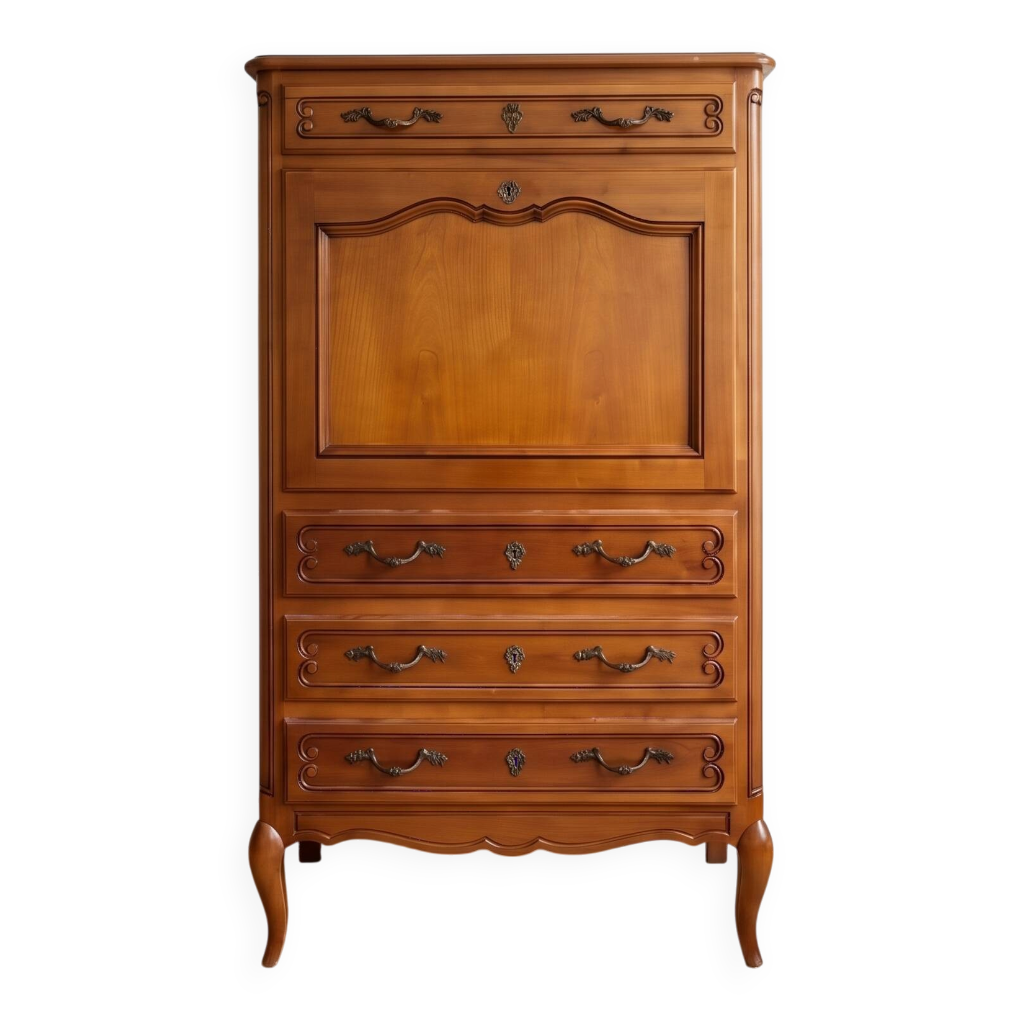 Classic secretary in cherry wood