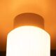 Space-age ribbed glass ceiling lamp, minimalist glass lamp.