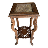 Wooden and marble selette