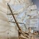 Unique V.O.C model ship from tree trunk (fully handmade)