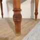 Old solid wood farmhouse table pitchpin turned legs 1 drawer