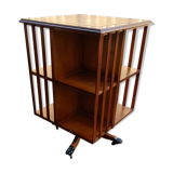 Old vintage English revolving bookcase