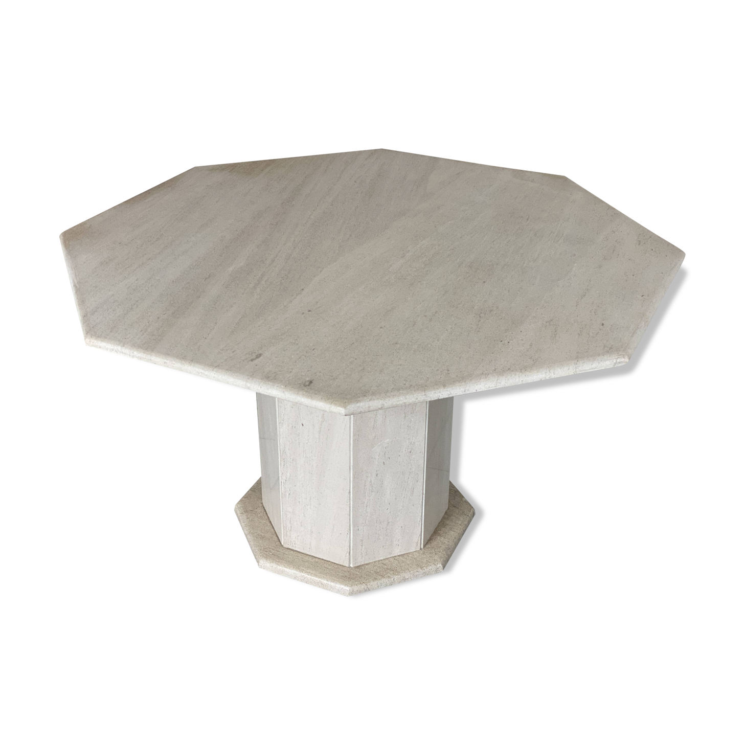 Table en travertin vintage