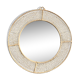 Moroccan mirror in natural hand woven raffia - 46cm