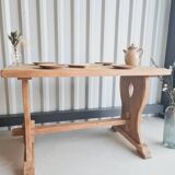 Solid oak monastery table