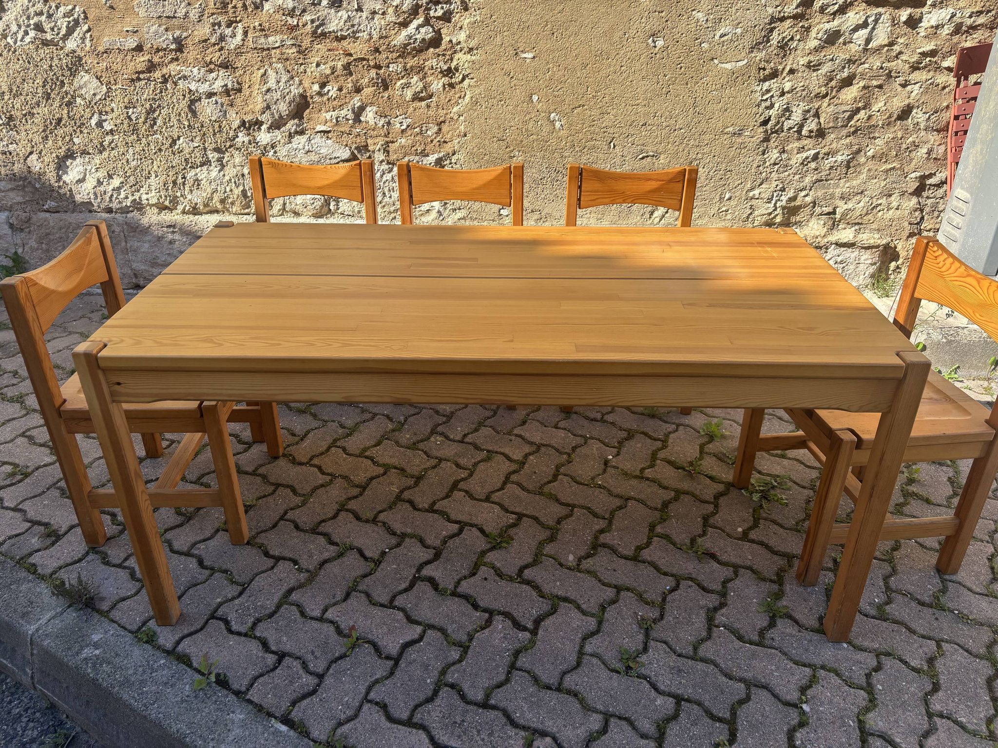 Hongisto table and 5 chairs – Ilmari Tapiovaara, 1970s