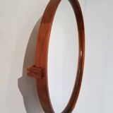 Scandinavian wall mirror in teak - luxury